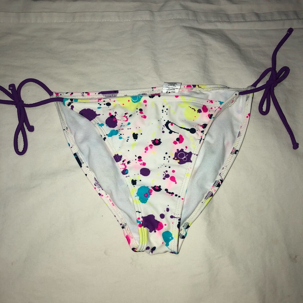 Paint drop bikini bottom